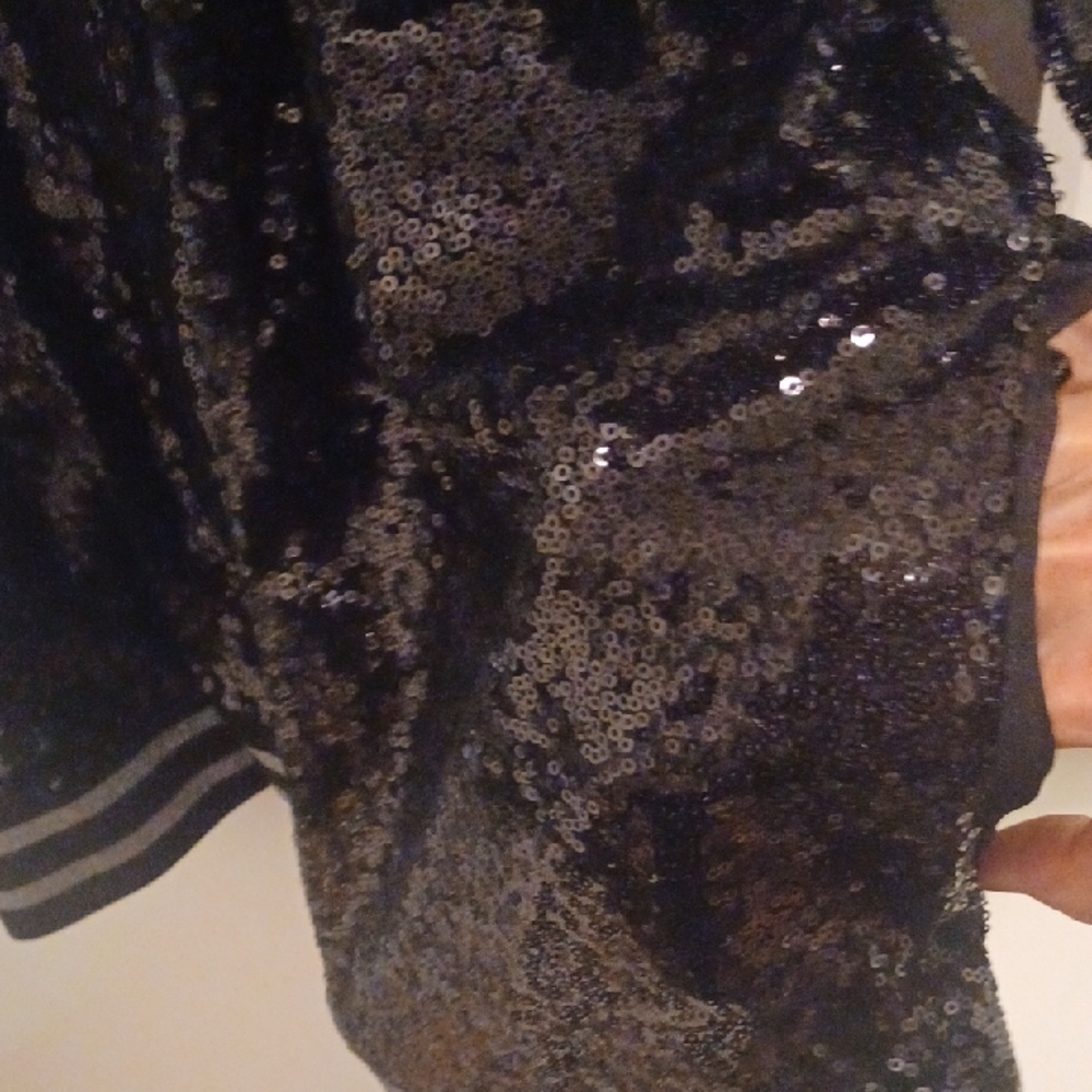 Isblack Sequin Jacket. Like New Makd Offer - Picture 6 of 8